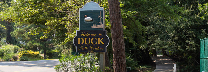 Welcome to Duck Town Sign