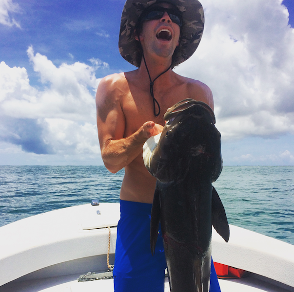 Cobia fishing off Ocracoke Island