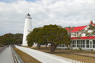 Ocracoke Lighthouse in Ocracoke, NC | Outer Banks Activities | Carolina Designs