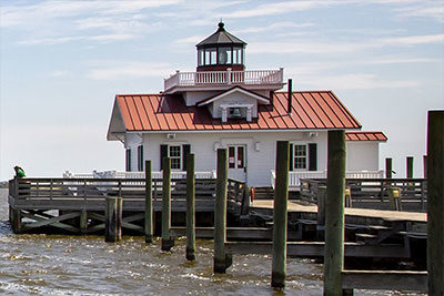 Roanoke Marshes Lighthouse in Manteo, NC | Outer Banks Activities | Carolina Designs