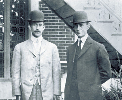 Orville and Wilbur Wright Flying Pilots